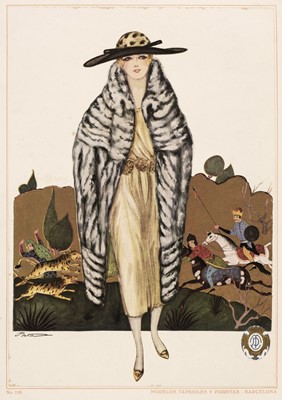 Lot 358 - Porta (M). Peleteria Tapbioles y Pirretas, Barcelona: Casa en Paris, circa 1920