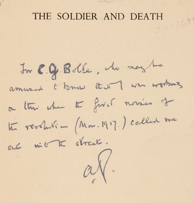 Lot 694 - Ransome (Arthur). The Soldier & Death, reprint, 1945