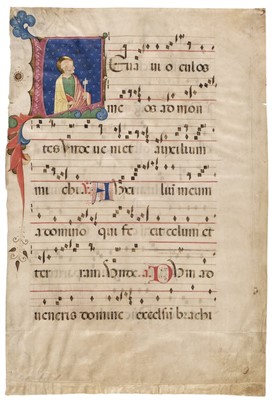 Lot 259 - Mercati (Venturino, active 1467-1480). Saint Peter, holding the keys of Heaven..., circa 1470s