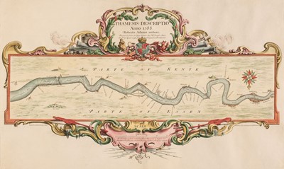 Lot 130 - River Thames. Pine (J.), Thamesis Descriptio Anno 1588 Roberto Adamo authore..., 1740