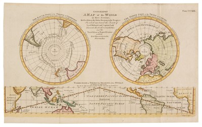 Lot 161 - World. Bell (A.). Geography - A Map of the World in three sections..., circa 1786