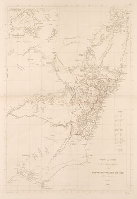 Lot 67 - Australia. Freycinet (De Louis Claude), Carte Generale de la Colonie Anglaise..., Paris: 1835