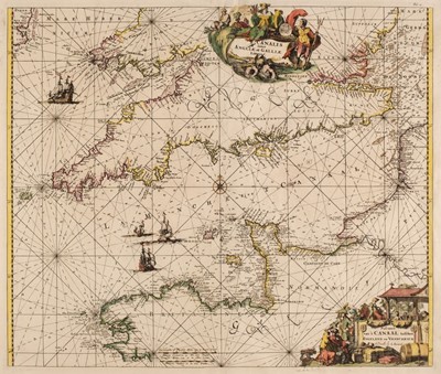 Lot 90 - English Channel. Renard L.). Canalis inter Angliae et Galliae Littora, circa 1675