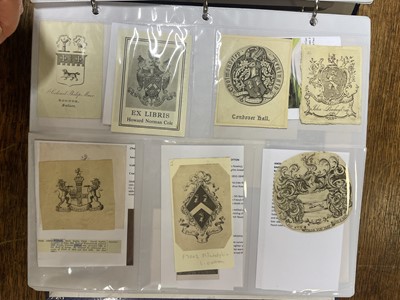 Lot 407 - Bookplates. An album of 550 bookplates, mostly 18th-century armorials