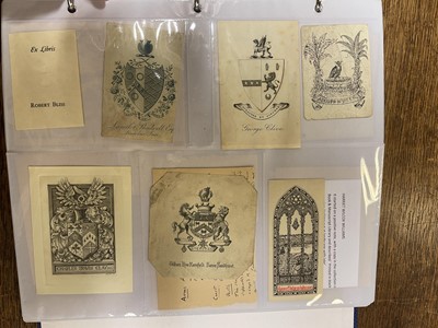 Lot 407 - Bookplates. An album of 550 bookplates, mostly 18th-century armorials