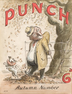 Lot 537 - Ardizzone (Edward, 1900-1979). Punch magazine, original cover illustration
