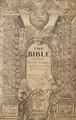 Lot 298 - Bible [English]. The Bible, London: Robert Barker, 1612