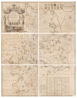 Lot 100 - Huntingdonshire. Gordon (William), An Accurate Map of the County of Huntingdon..., 1731