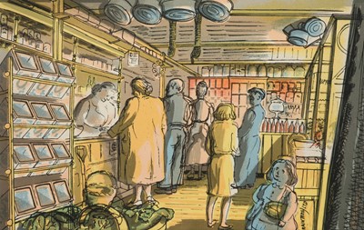 Lot 256 - Bawden (Edward, 1903-1989) Life in an English Village, 1949, full set of 16 lithographs