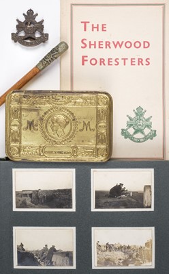 Lot 69 - Sherwood Foresters. WWI Western Front photograph albums and related items