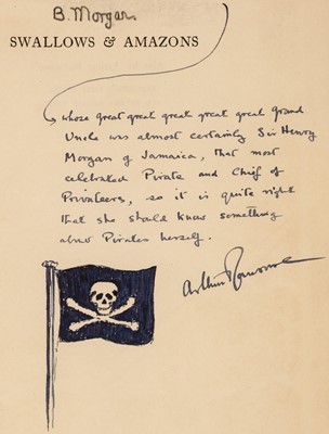 Lot 681 - Ransome (Arthur). Swallows & Amazons, 1st edition, 1930
