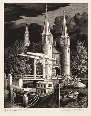 Lot 214 - Mackley (George, 1900-1983). Gateway, circa 1962, wood engraving