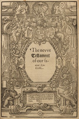 Lot 283 - Bible [English]. [The Holy Byble, conteynyng the Olde Testament, and the New..., 1578]