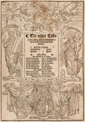 Lot 271 - Bible [English]. [The Bible in Englyshe of the largest and greatest volume..., 1566]