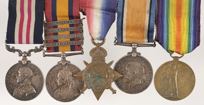 Lot 119 - Five: Private A. Hoy, Royal Scots, M.M.