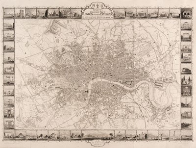 Lot 111 - London. Tallis's Illustrated Plan of London and its Environs..., 1851