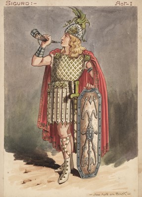 Lot 167 - Anderson (Percy, 1851-1928). Six original costume designs, 1900-1916