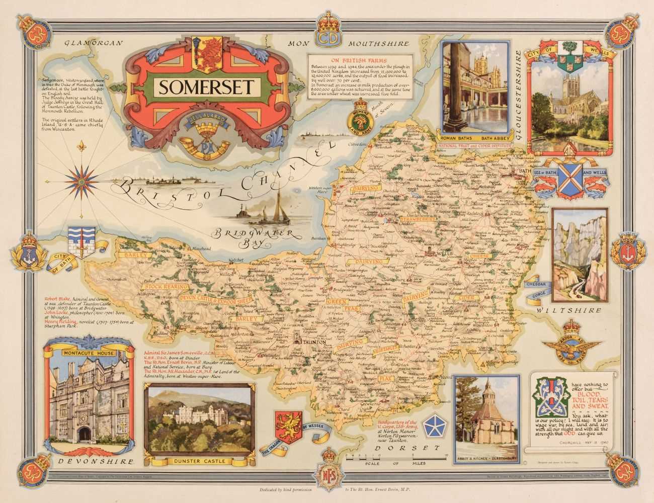 Lot 84 - Clegg (Ernest). Ten County and Regional Maps, 1945 - 47