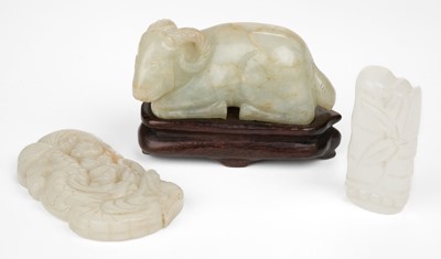 Lot 584 - Jade. Chinese jade carvings