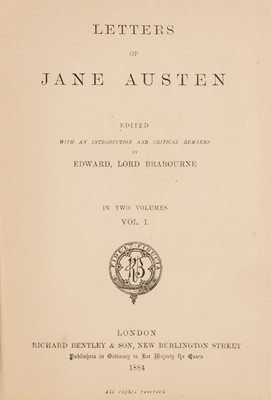 Lot 671 - Austen (Jane). Letters of Jane Austen, 2 volumes, 1st edition, 1884 + letter