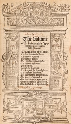 Lot 268 - Bible [English]. The Byble, that is to saye, all the holye Scripture…, London: John Day, 1551