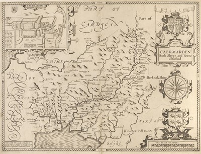 Lot 152 - Wales. Speed (John), Caermarden, Both Shyre and Towne described, 1676