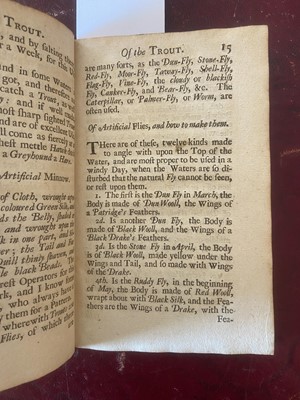 Lot 47 - Angling. The Whole Art of Fishing..., 1st edition, 1714