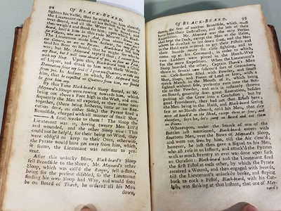 Lot 10 - Johnson (C.). A General History of the Robberies and Murders of the most Notorious Pyrates, 1724