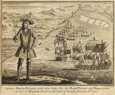 Lot 10 - Johnson (C.). A General History of the Robberies and Murders of the most Notorious Pyrates, 1724
