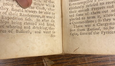 Lot 10 - Johnson (C.). A General History of the Robberies and Murders of the most Notorious Pyrates, 1724
