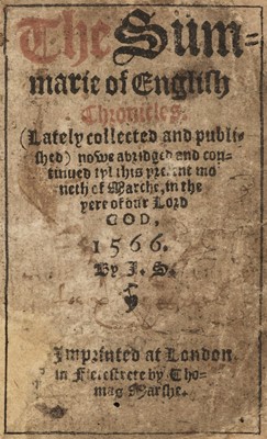 Lot 273 - Stow (John). The Summarie of English Chronicles., 1566