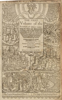 Lot 275 - Foxe (John). The First [& Second] Volume of the Ecclesiasticall history..., 2nd edition, 1570