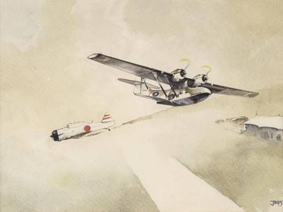 Lot 378 - Clarke (David). Catalina 1, watercolour on paper