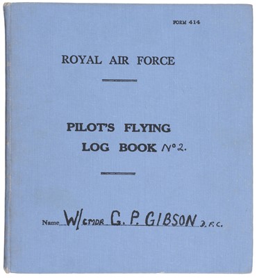 Lot 333 - Gibson (Guy, 1918-1944). The Flying Log Book No 2 of Wing Commander Guy Gibson (facsimile)