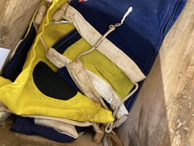 Lot 20 - Signal Flags. A collection of 35 WWII period cloth signal flags