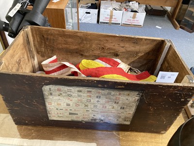 Lot 20 - Signal Flags. A collection of 35 WWII period cloth signal flags