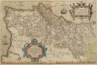 Lot 128 - Portugal. Ortelius (Abraham), Portugalliae que olim Lusitania novissima..., [1570 or later]