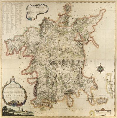 Lot 158 - Worcestershire. Taylor (Isaac), Large Scale Map of Worcestershire, Ross-on-Wye, 1772