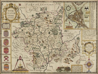 Lot 157 - Worcestershire. Speed (John), Worcestershire Described, J. Sudbury & G. Humble [1627]