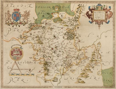 Lot 156 - Worcestershire. Saxton (Christopher), Wigorniensis Comitatus..., [1579, but slightly later]
