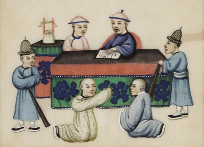 Lot 187 - Chinese Export School. The Exile & The Trial, 19th century