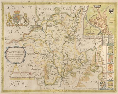 Lot 155 - Worcestershire. Saxton (Christopher & Lea Philip), Worcestershire..., circa 1720