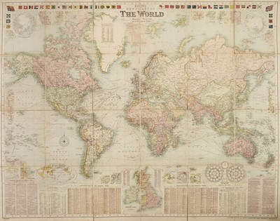 Lot 160 - World. Bacon (G. W. & Co. Ltd.), Bacon's New Chart of the World, circa 1908