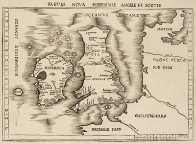Lot 78 - British Isles. Waldseemuller (Martin), Tabula Nova Hibernie Anglie et Scotie, Strasbourg, 1513