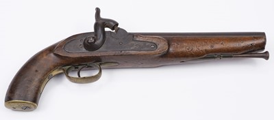 Lot 160 - Pistol. A George III Dragoon percussion pistol