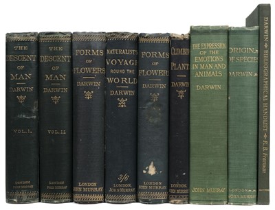 Lot 50 - Darwin (Charles). The Descent of Man, 2 vols, 1st ed, mixed issue, 1871