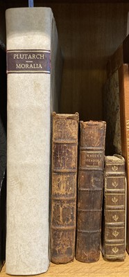 Lot 276 - Plutarch. Ethica, sive Moralia, Opera quae extant..., 1573