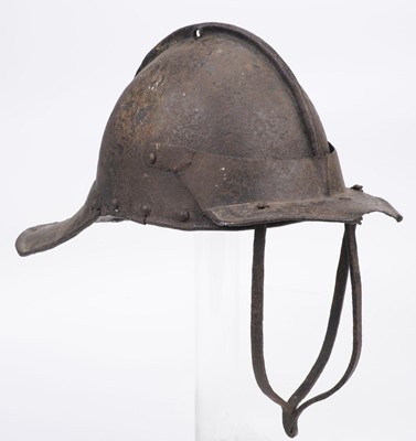Lot 287 - English Civil War. A Cromwellian period 'lobster tail' helmet