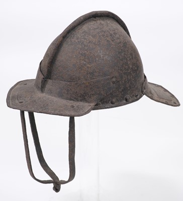 Lot 286 - English Civil War. A Cromwellian period 'lobster tail' helmet