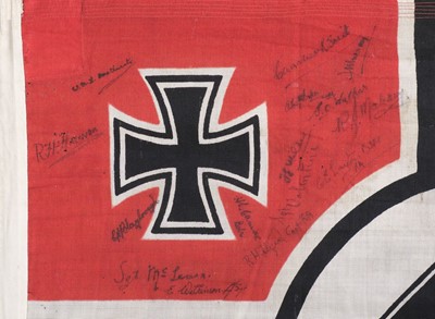 Lot 291 - Kriegsmarine. A WWII German Kriegsmarine cotton flag